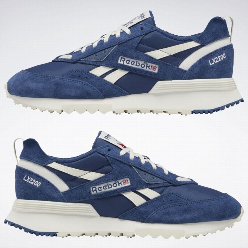 Reebok Lx2200 Men's Lifestyle Shoes Blue White | NGQ9393GE