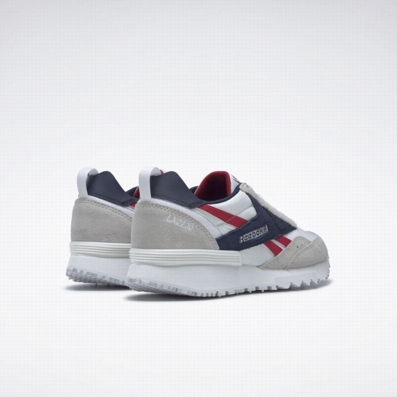 Reebok Lx2200 Men's Lifestyle Shoes White Navy Red | PDS6070NP