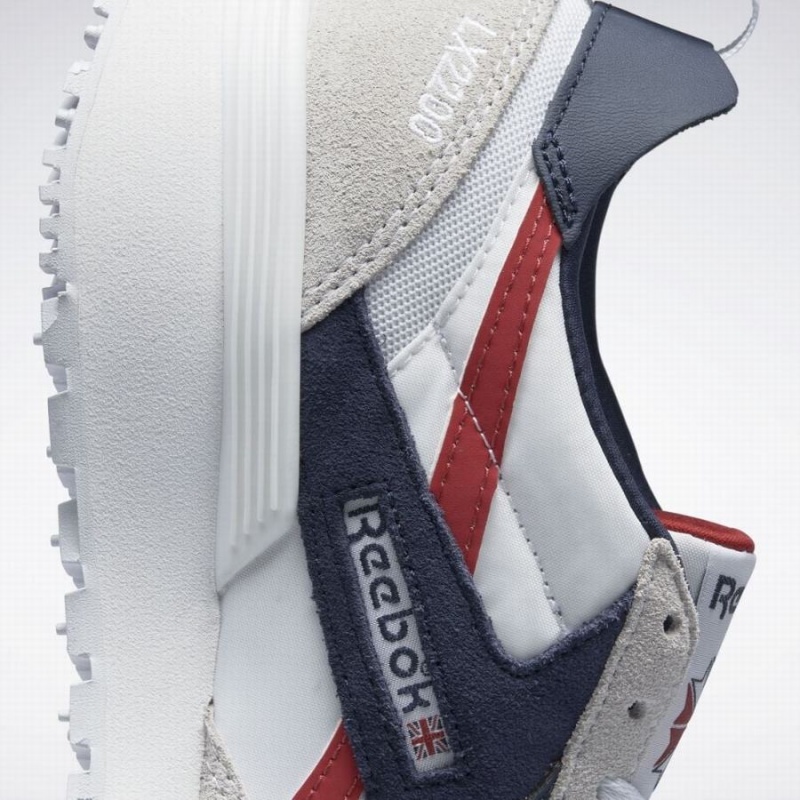 Reebok Lx2200 Men's Lifestyle Shoes White Navy Red | PDS6070NP