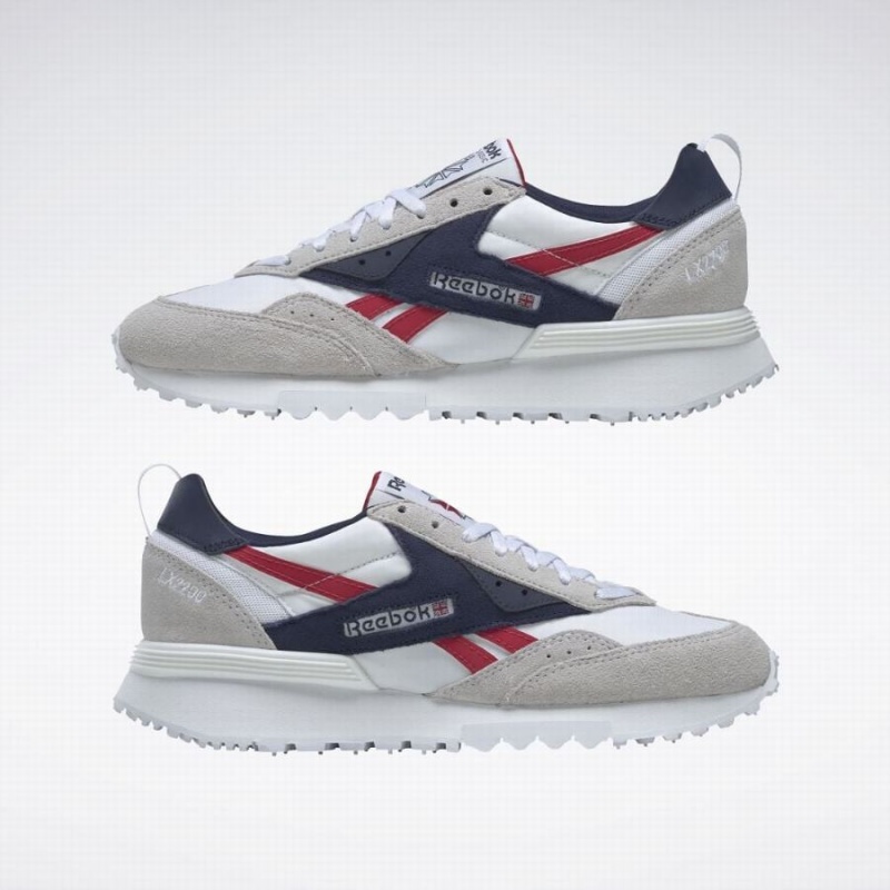 Reebok Lx2200 Men's Lifestyle Shoes White Navy Red | PDS6070NP