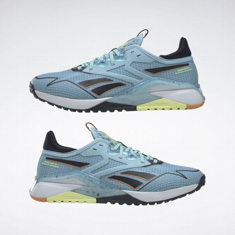 Reebok Nano X2 Tr Adventure Women's Training Shoes Blue Grey Black | RQK8856FM