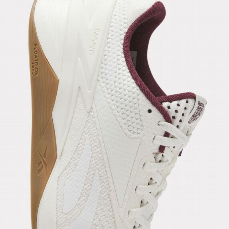 Reebok Nano X3 Varsity Women's Training Shoes White Burgundy | MXA1924SL