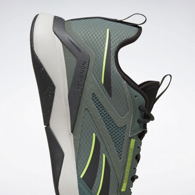 Reebok Nanoflex Adventure Tr Men's Training Shoes Green Black Grey | EKU5018RD