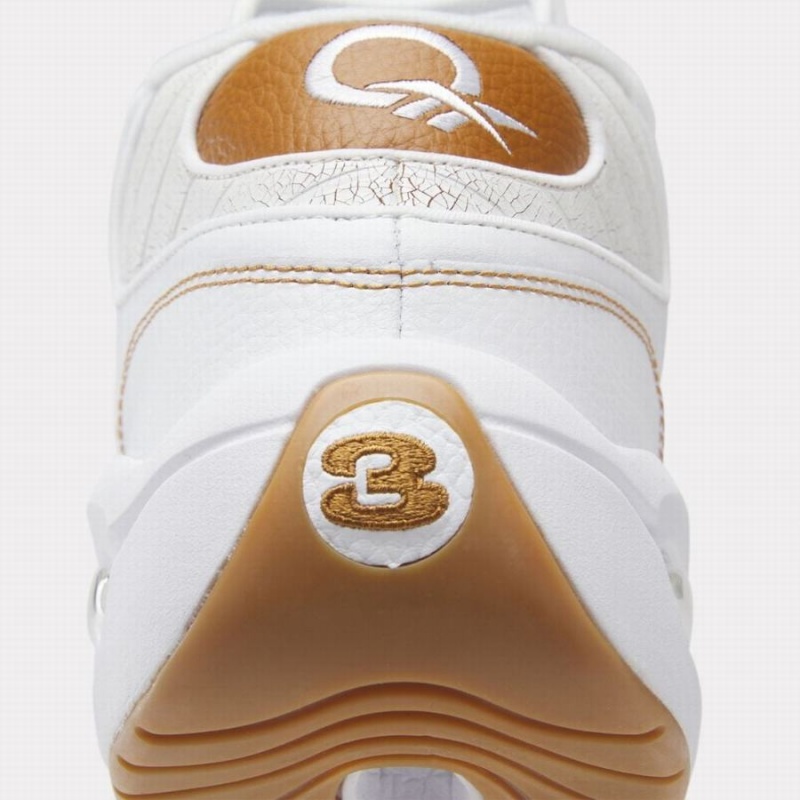 Reebok Question Mid Men's Basketball Shoes White | UNA3969WM