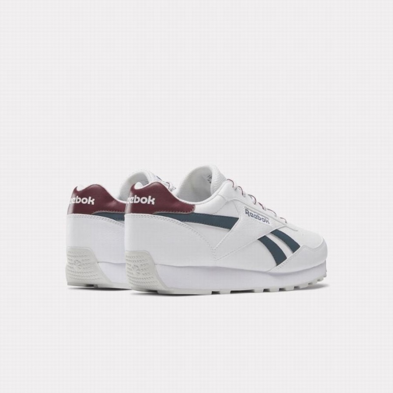 Reebok Rewind Run Men's Running Shoes White Blue Burgundy | QLC1168GY