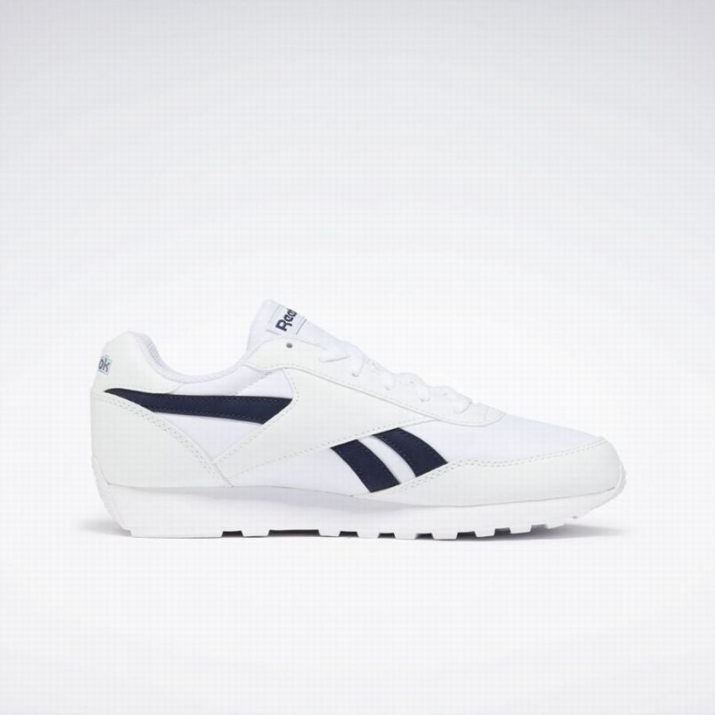 Reebok Rewind Run Men's Running Shoes White Navy Blue | LCK4496PJ