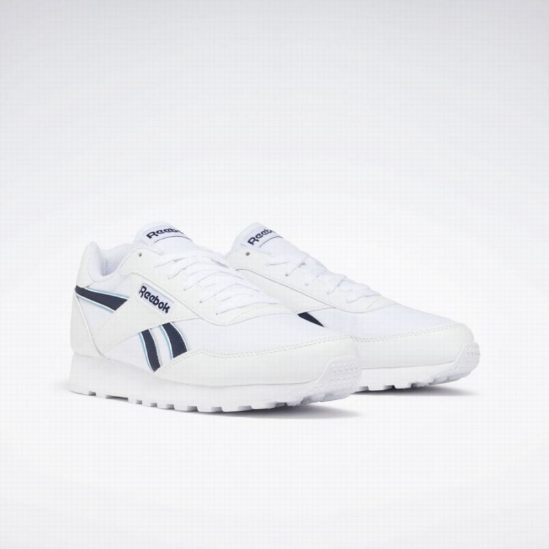 Reebok Rewind Run Men's Running Shoes White Navy Blue | LCK4496PJ