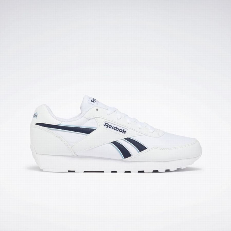 Reebok Rewind Run Men\'s Running Shoes White Navy Blue | LCK4496PJ