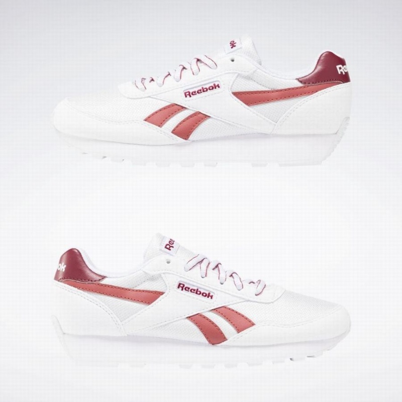 Reebok Rewind Run Women's Running Shoes White Rose Burgundy | MGF2148ZF