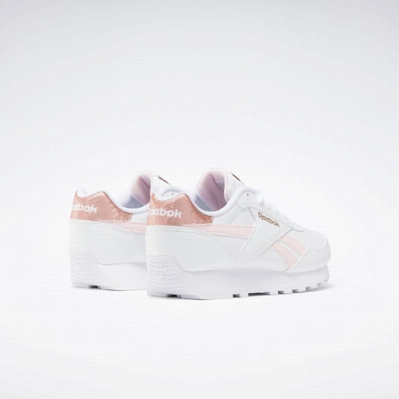 Reebok Rewind Run Women's Running Shoes White Pink Rose Gold | CSC431QG