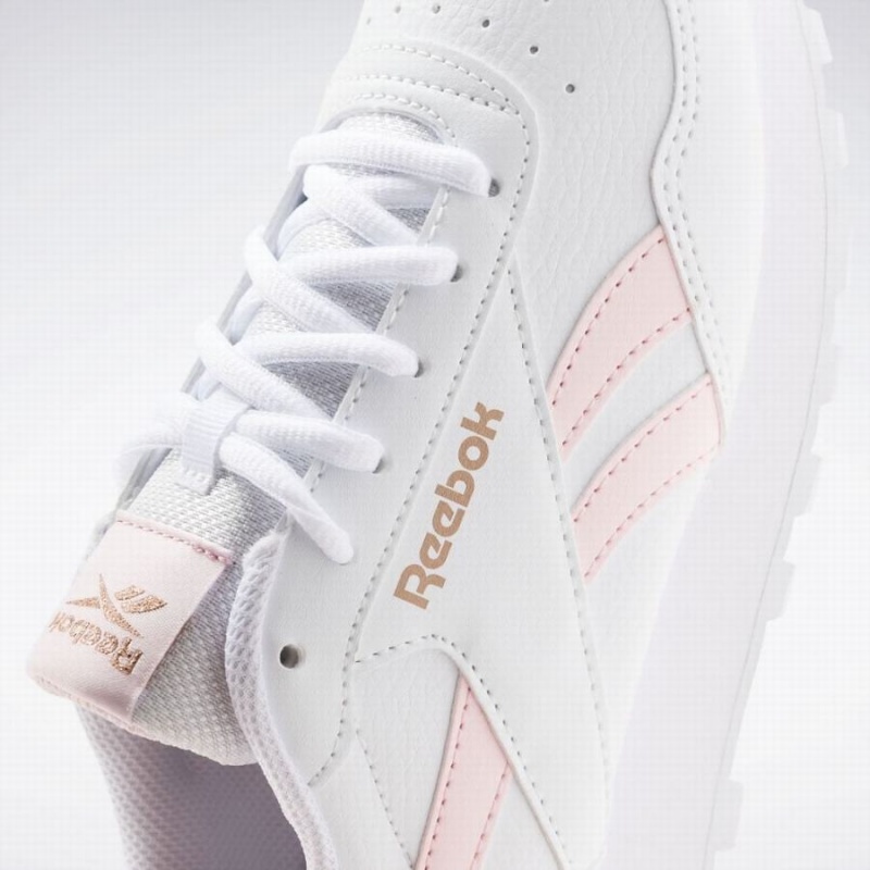 Reebok Rewind Run Women's Running Shoes White Pink Rose Gold | CSC431QG