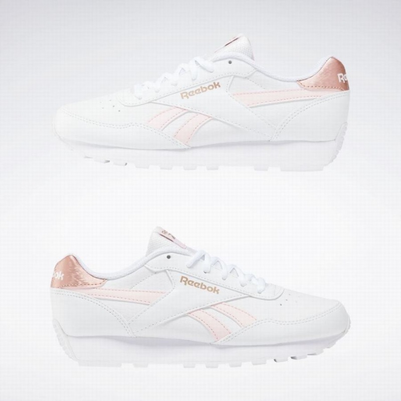 Reebok Rewind Run Women's Running Shoes White Pink Rose Gold | CSC431QG