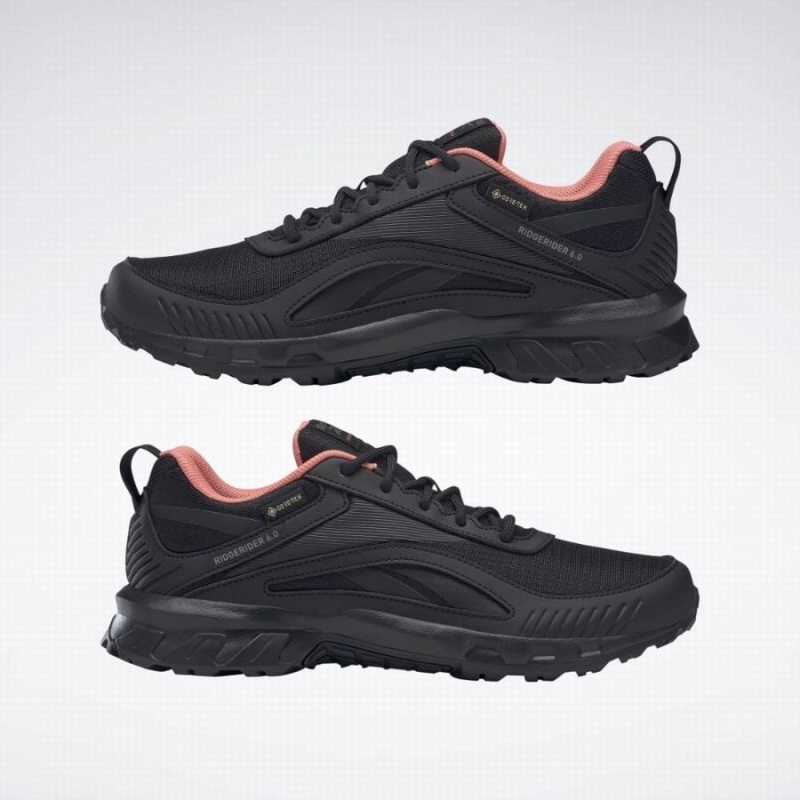 Reebok Ridgerider 6 Gore-tex Women's Walking Shoes Black Coral Metal | BEY9572DE