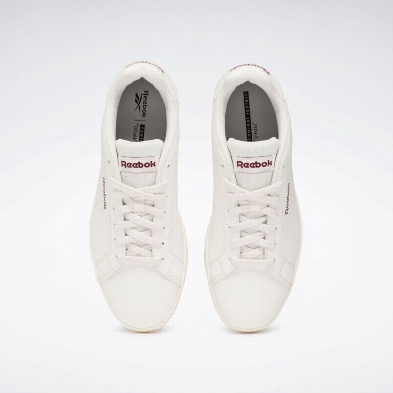 Reebok Royal Complete Clean 2.0 Men's Lifestyle Shoes White Burgundy | EFB6699CM