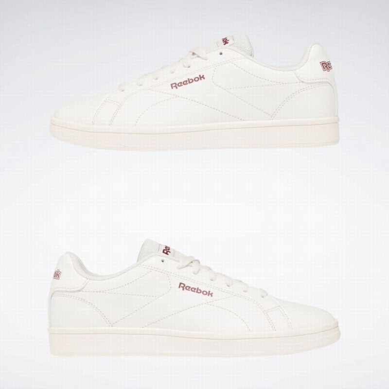 Reebok Royal Complete Clean 2.0 Women's Lifestyle Shoes White Burgundy | QBJ1686JB