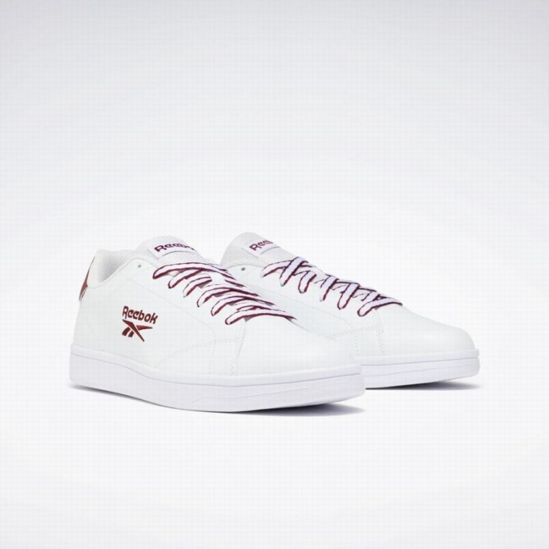 Reebok Royal Complete Sport Women's Lifestyle Shoes White Burgundy | IEO5037CO