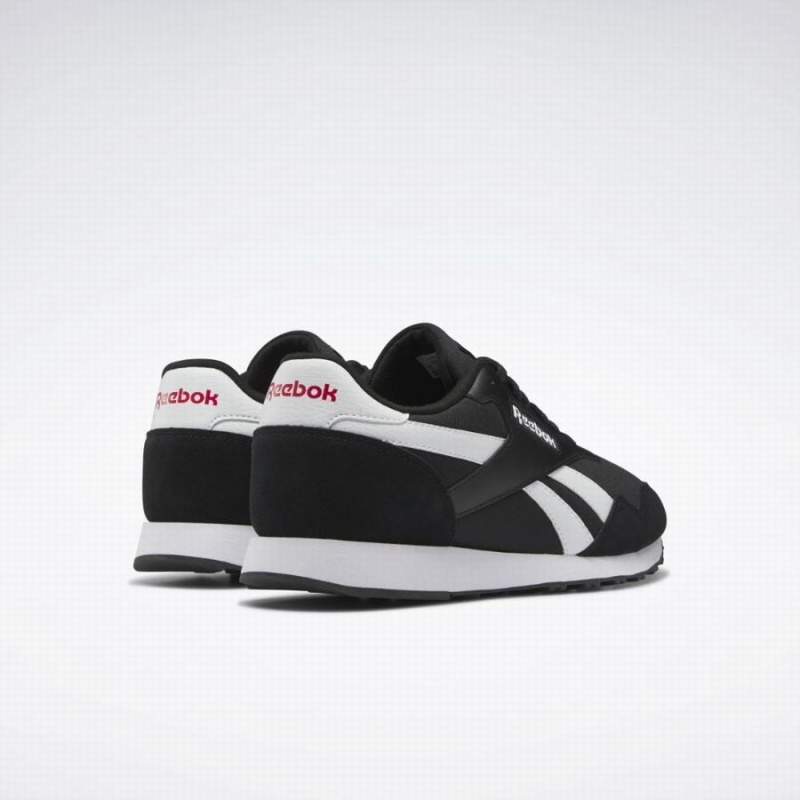 Reebok Royal Ultra Men's Lifestyle Shoes Black White Red | VLK116BH