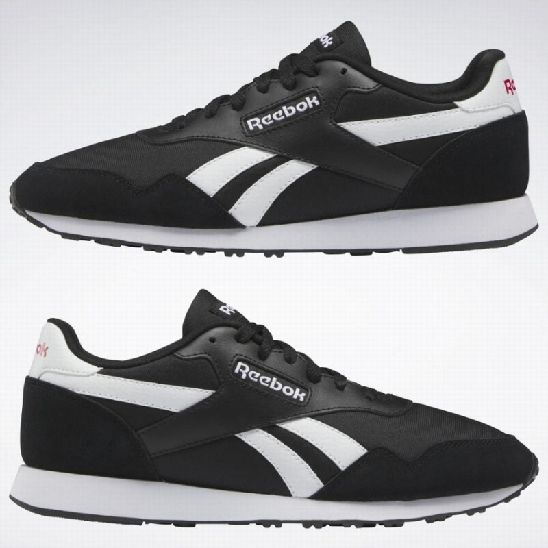 Reebok Royal Ultra Men's Lifestyle Shoes Black White Red | VLK116BH