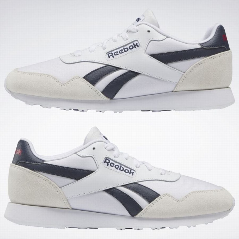 Reebok Royal Ultra Men's Lifestyle Shoes White Navy Red | ZSN3644EO