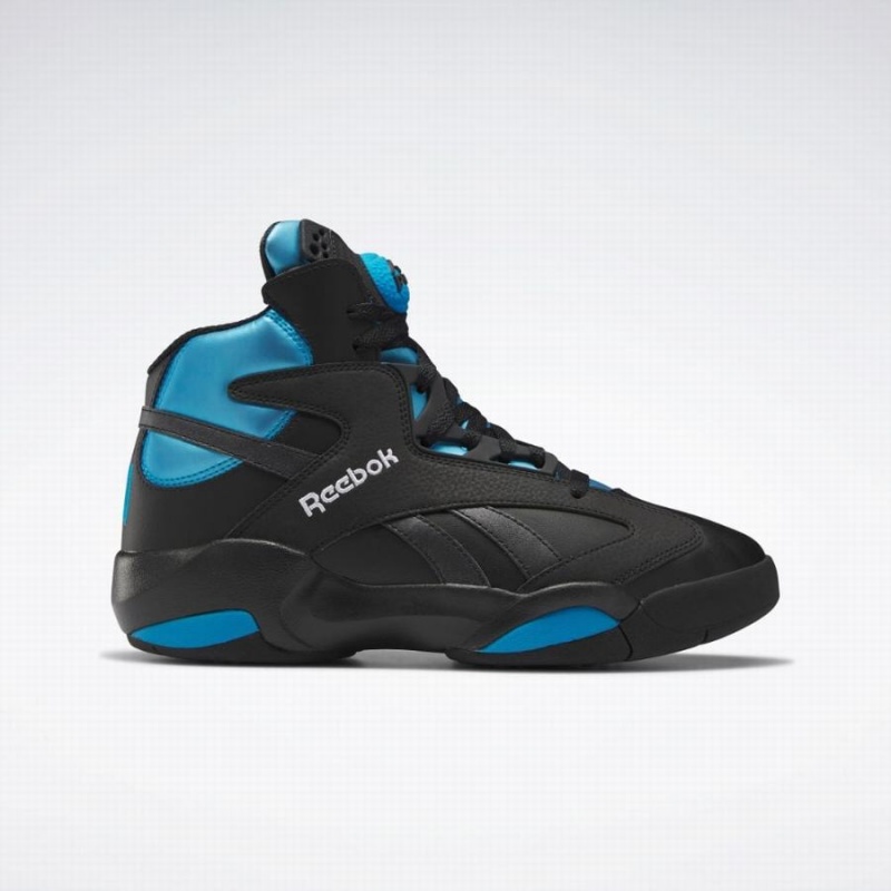 Reebok Shaq Attaq Women\'s Basketball Shoes Black Blue White | MYW4246BX