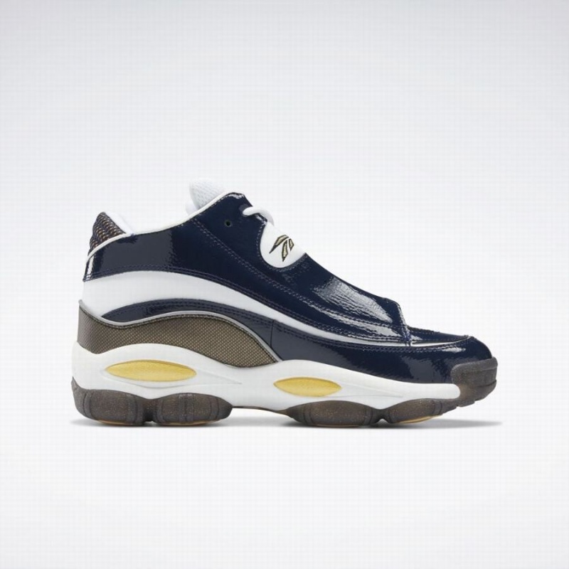 Reebok The Answer Dmx Men's Lifestyle Shoes Navy White | RKE3884UO