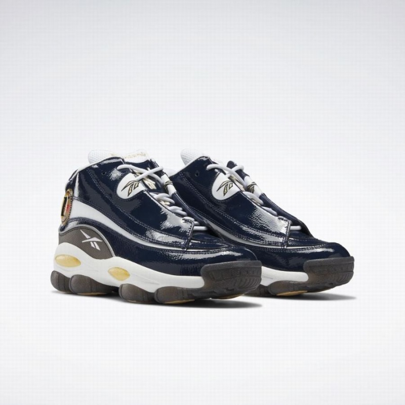 Reebok The Answer Dmx Men's Lifestyle Shoes Navy White | RKE3884UO