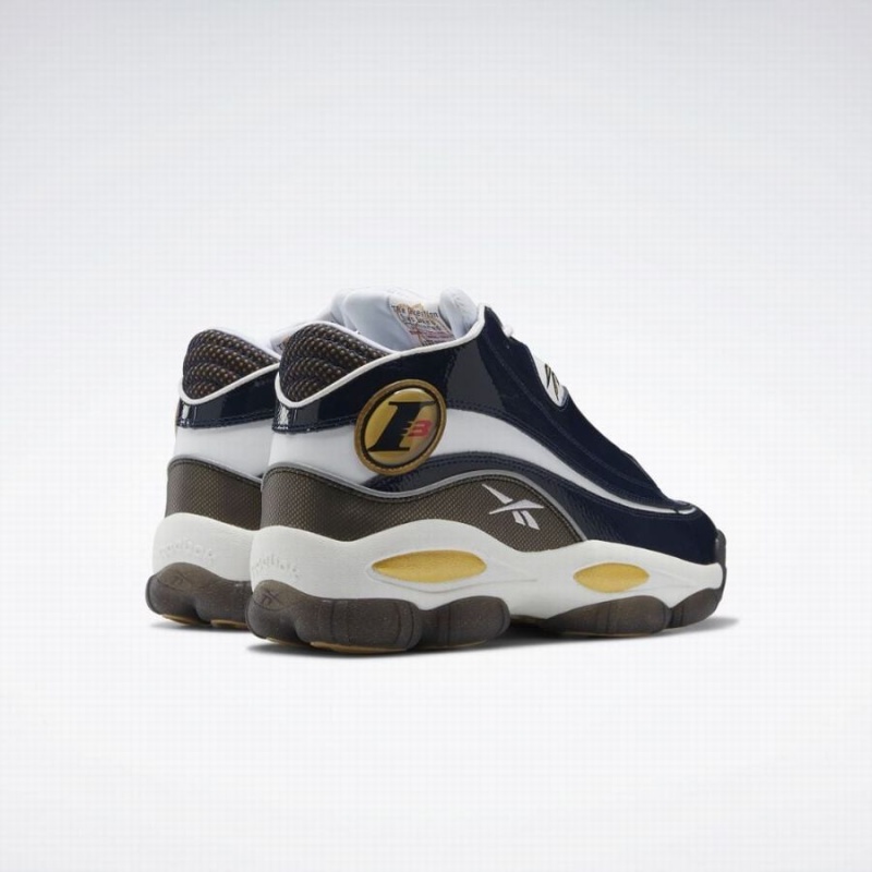 Reebok The Answer Dmx Men's Lifestyle Shoes Navy White | RKE3884UO