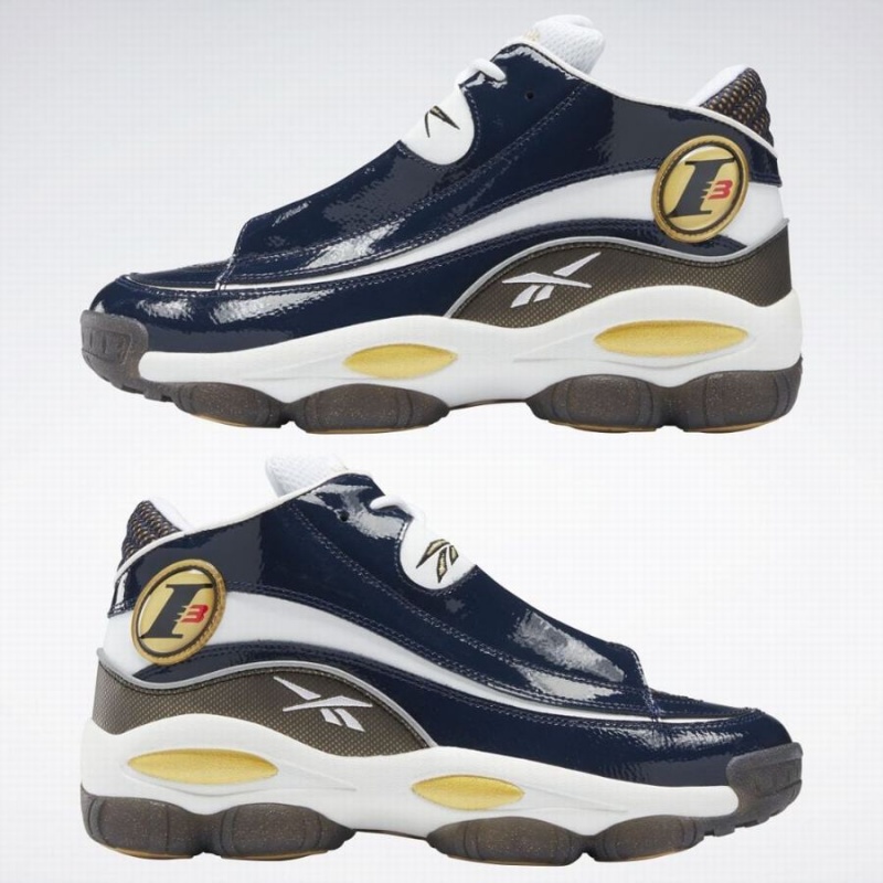 Reebok The Answer Dmx Men's Lifestyle Shoes Navy White | RKE3884UO