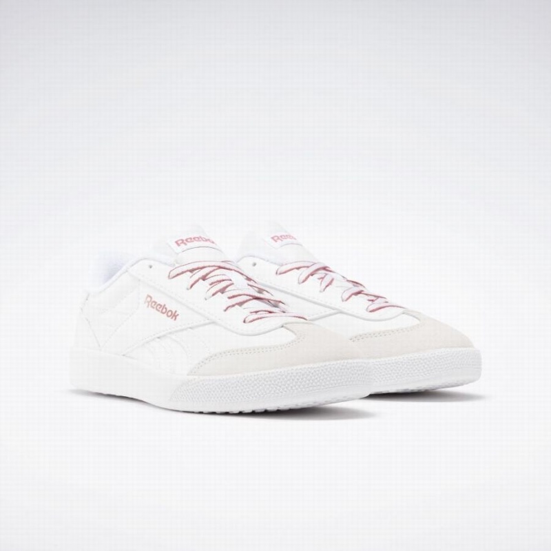 Reebok Vector Smash Edge S Women's Lifestyle Shoes White Rose Grey | NQA8664QL