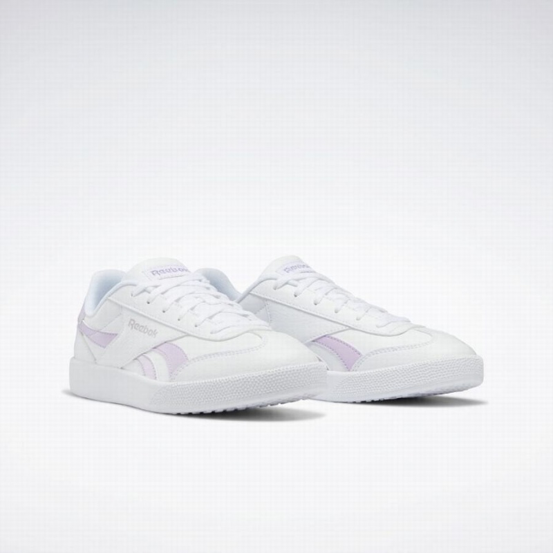 Reebok Vector Smash Women's Lifestyle Shoes White Purple | HYS7749SC