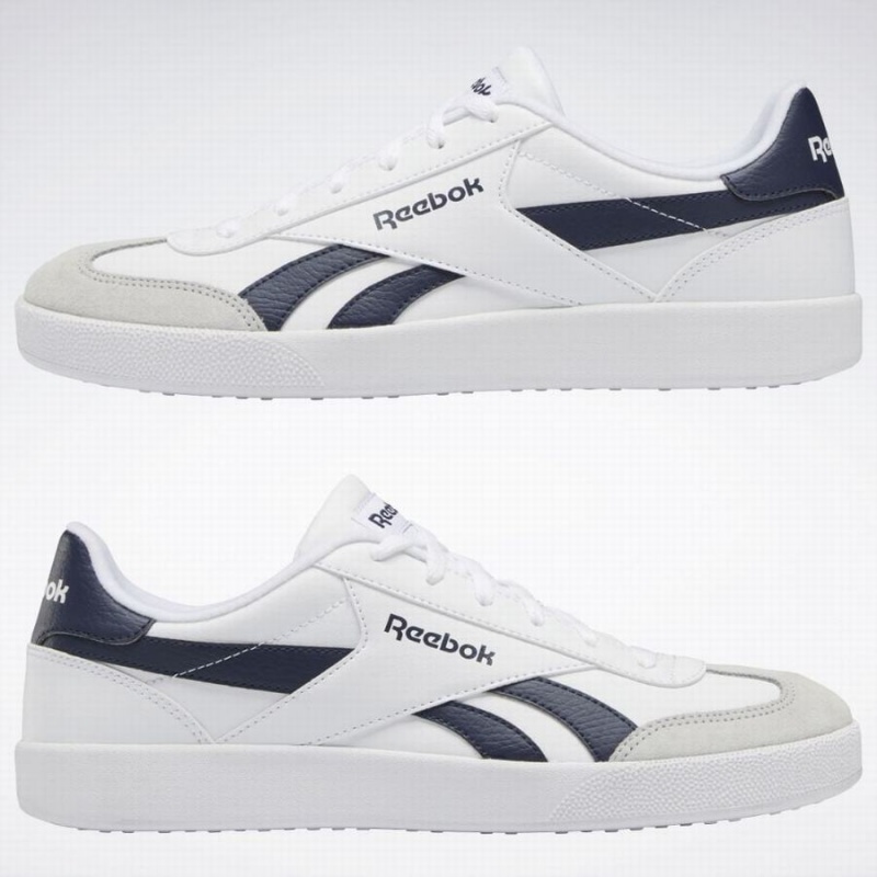 Reebok Vector Smash Women's Lifestyle Shoes White Navy Grey | IVT5279UX