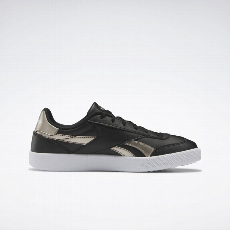 Reebok Vector Smash Women's Lifestyle Shoes Black Gold White | SCP4825RA