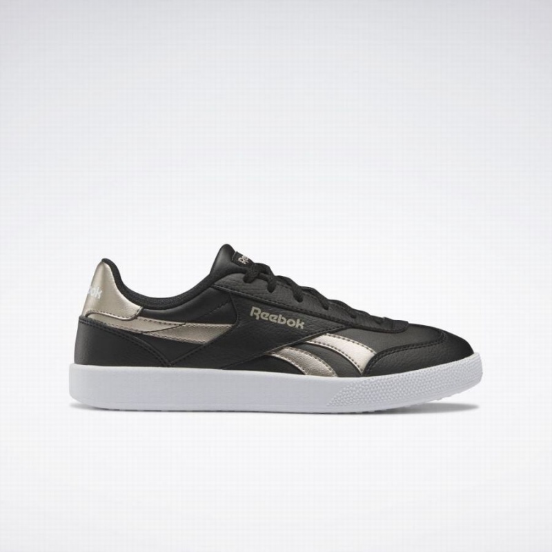 Reebok Vector Smash Women\'s Lifestyle Shoes Black Gold White | SCP4825RA