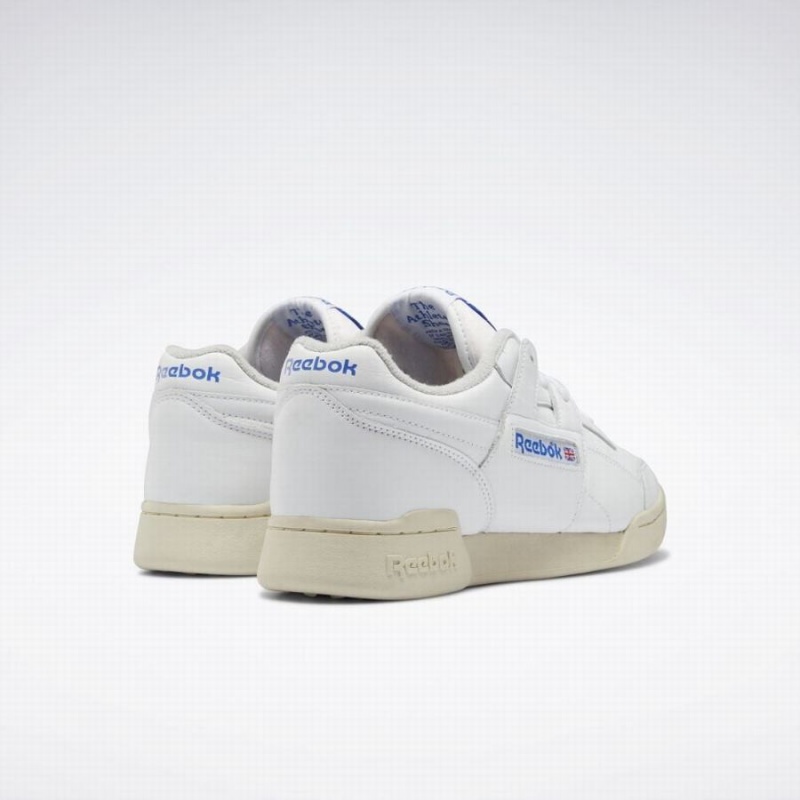 Reebok Workout Plus 1987 Tv Men's Walking Shoes White Blue Grey | YBM3080BA