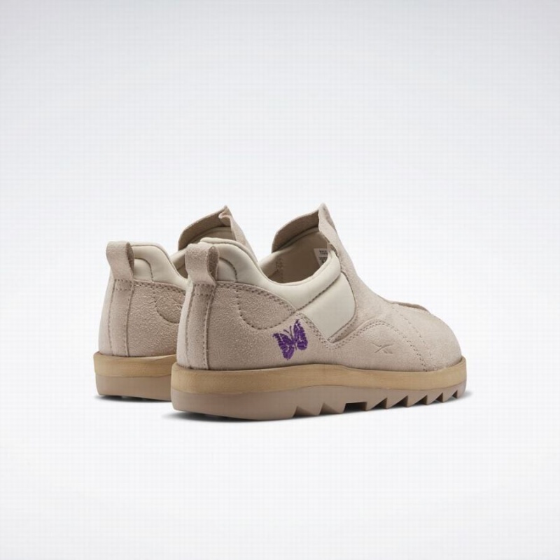 Reebok X Needles Beatnik Moc Men's Lifestyle Shoes Beige Brown Purple | AFB8773KD