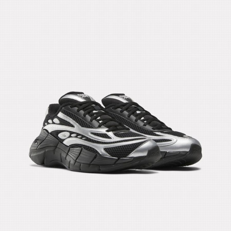 Reebok Zig Kinetica 2.5 Women's Running Shoes Black Silver Metal | JVB8912KP