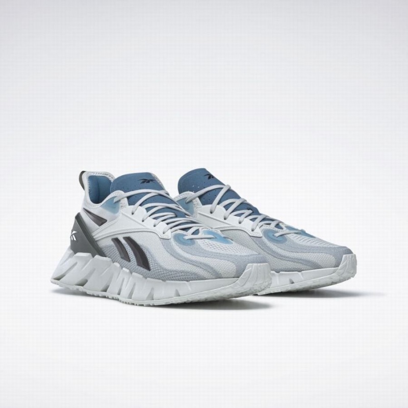 Reebok Zig Kinetica 3 Men's Running Shoes Blue Grey White | GAV2780VE