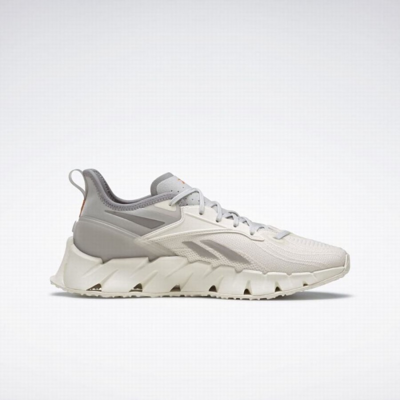 Reebok Zig Kinetica 3 Women's Running Shoes White Grey | IEY5199IO